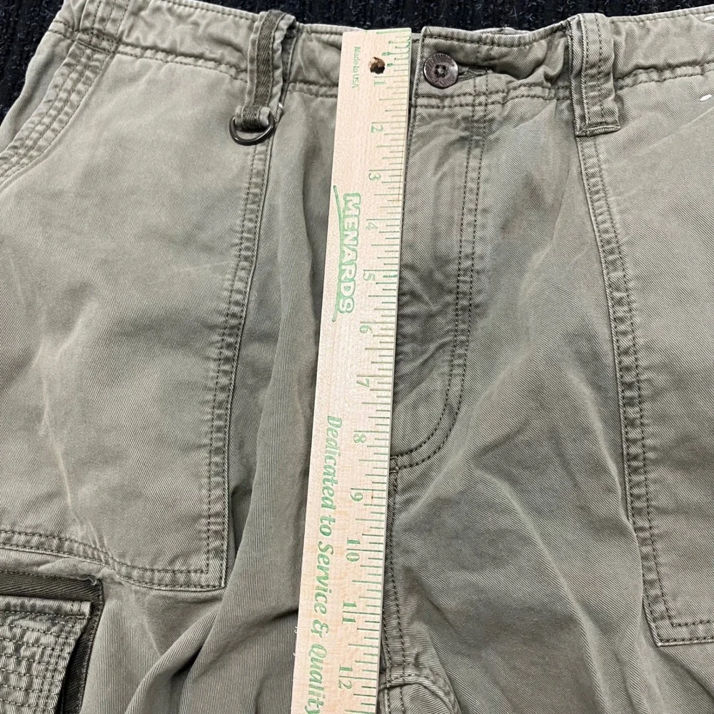 Abercrombie & Fitch Ultra Baggy Cargo Pants Mens 34x30 Olive Green Wide Leg Y2K - Picture 8 of 9